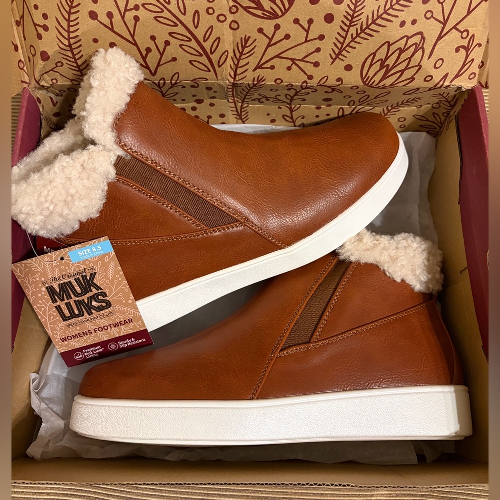 NWT MUK LUKS Women’s Montana Water-Resistant Big Sky Booties - Size 8.5 - Picture 2 of 16